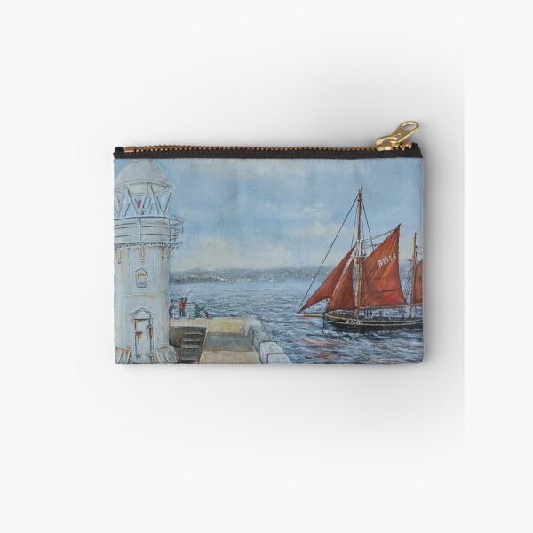 Item preview, Brixham sailing trawler Pilgrim rounding Brixham Breakwater  designed and sold by Mackenzie Moulton International Artist .