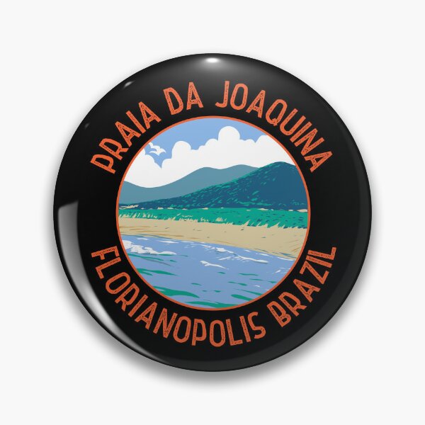 Item preview, Joaquina Beach Brazil Retro Distressed Circle designed and sold by KrisSidDesigns.