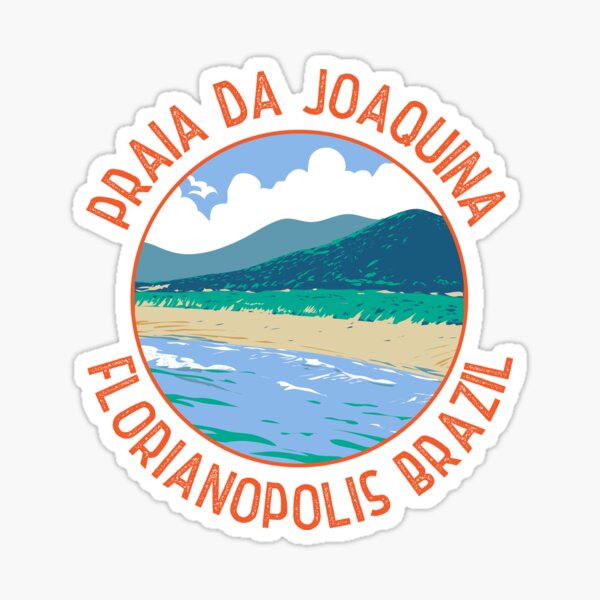Artikel-Vorschau von Joaquina Beach Brasilien Retro Distressed Circle, designt und verkauft von KrisSidDesigns.