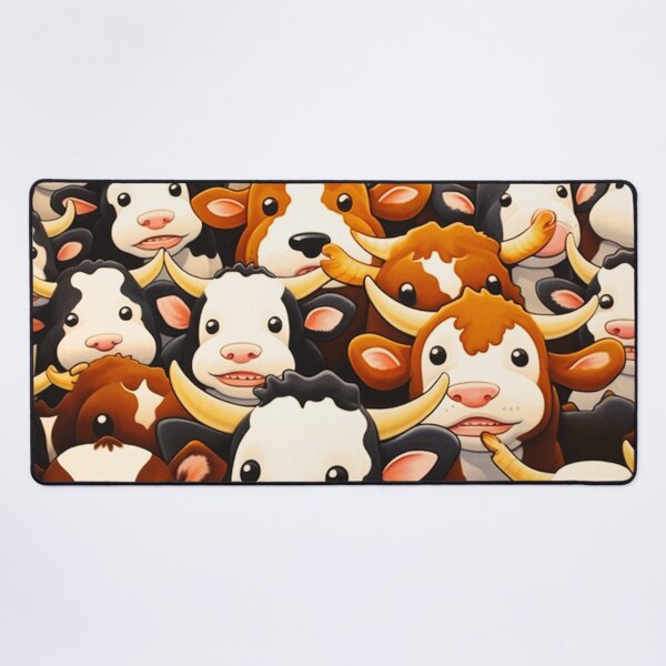 Vista previa del artículo con la obra «Vacas Kawaii», diseñado y vendido por ImaginVibes.