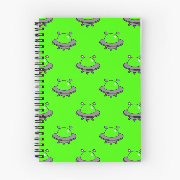 Item preview, Bright Green Alien UFO Pattern designed and sold by SaradaBoru.