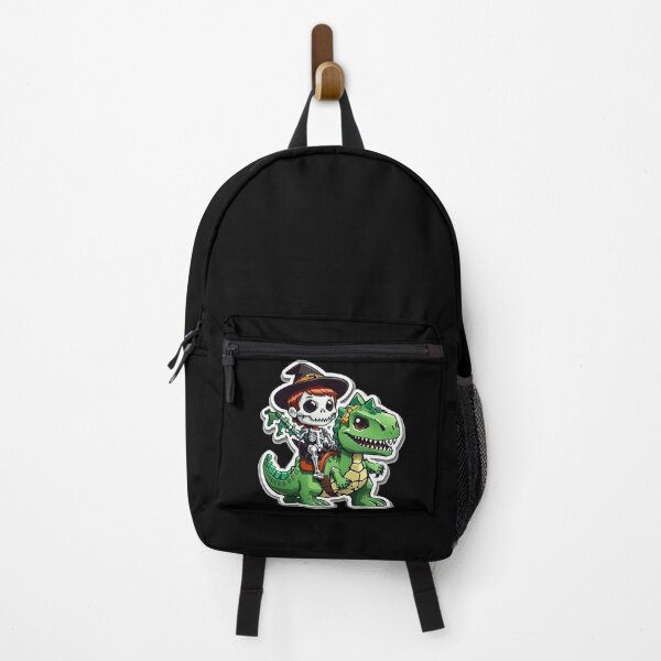 Item preview, Cute Skeleton Riding green Dinosaur designed and sold by TrendyPalette.