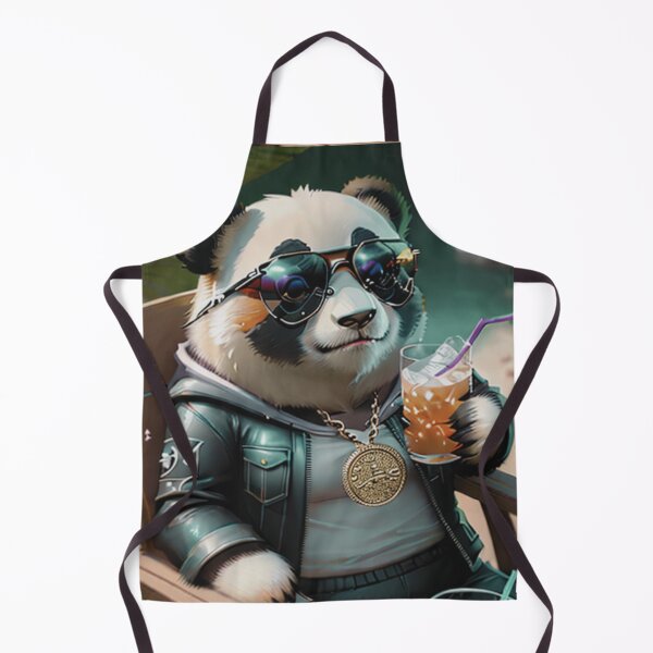 Item preview, A cute and cool panda having a drink designed and sold by Pelzi100.