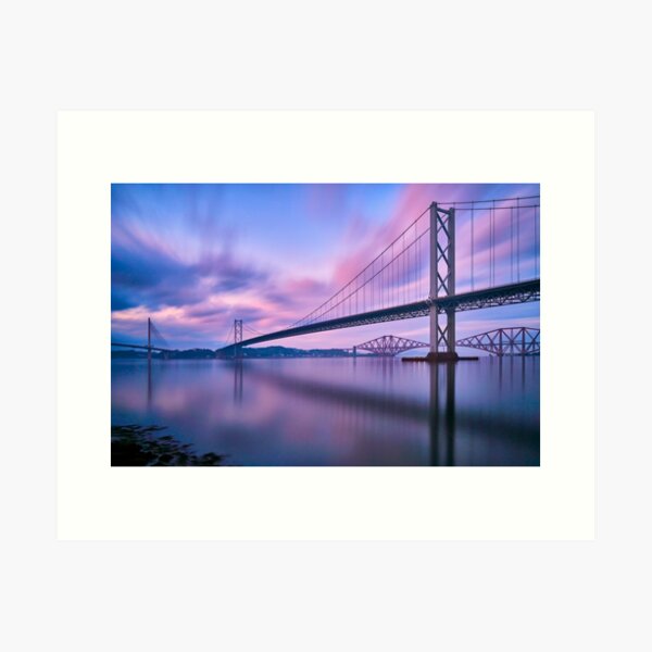 Firth of Forth - Three Bridges Art Print