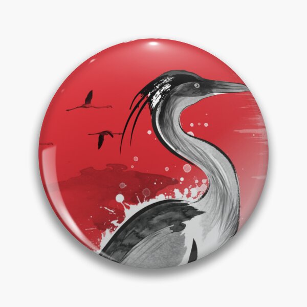 Item preview, Heron sumi e designed and sold by Seba10.