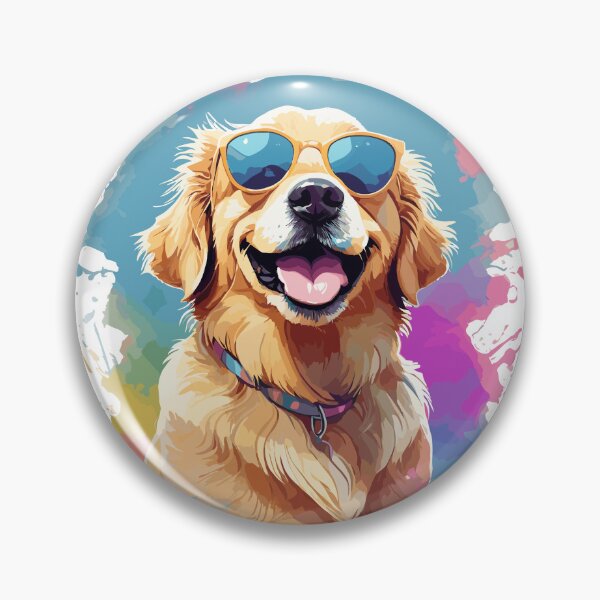 Item preview, Cute Smiling Golden Retriever Funny Smiling Dog designed and sold by HMBTH ⭐​⭐​⭐​⭐​⭐​.