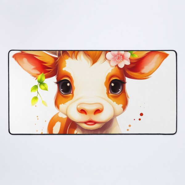 Vista previa del artículo con la obra «Vacas Kawaii», diseñado y vendido por ImaginVibes.