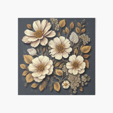 Pressed flowers, dried flowers, wildflowers, floral wall art Art Print for  Sale by FantasyShades