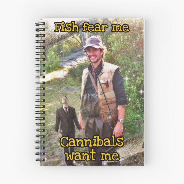 Artikelvorschau, Fische fürchten mich, Kannibalen wollen mich, Will Graham entworfen und verkauft von Alpinkpaca.