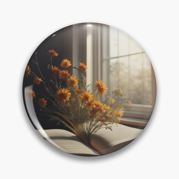Item preview, Flowers growing from a book The Blossoming Tome: Nature's Literary Symphony designed and sold by AriaMarliART.