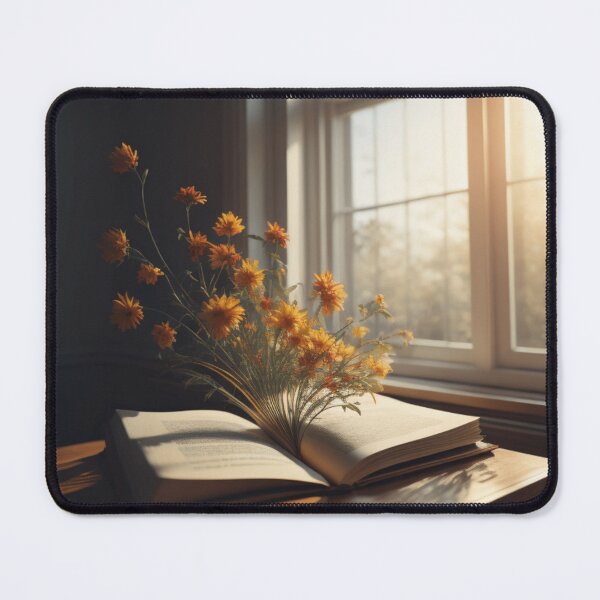 Item preview, Flowers growing from a book The Blossoming Tome: Nature's Literary Symphony designed and sold by AriaMarliART.