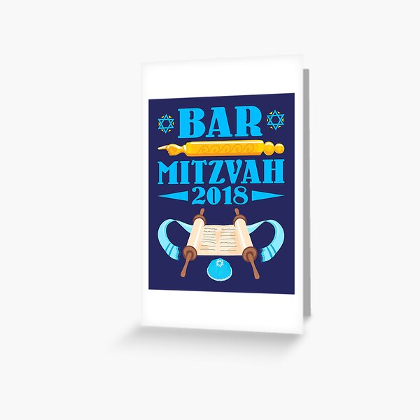 Bar Mitzvah 2018 Tarjetas de felicitación