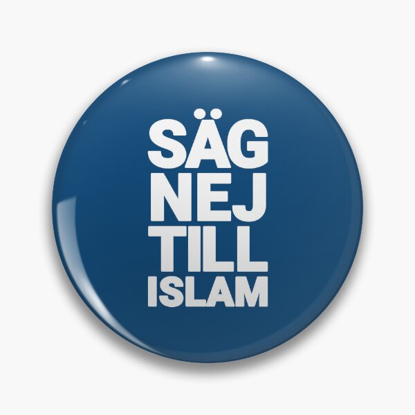 Item preview, Säg nej till Islam (vertikial, vit) designed and sold by PartietRiket.
