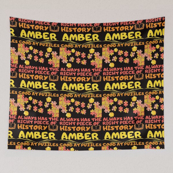 Item preview, Amber Is Good At Puzzles - Always Has The Right Piece Of History designed and sold by ElSpektra.