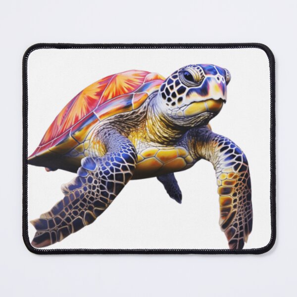 Item preview, Vibrant color sea turtle digital print in a variety of mediums designed and sold by dcrc.