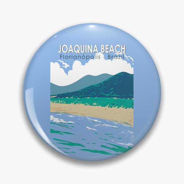Item preview, Joaquina Beach Brazil Travel Art Vintage designed and sold by KrisSidDesigns.