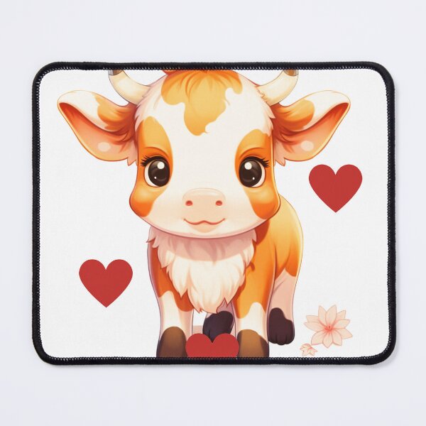 Vista previa del artículo con la obra «Vacas Kawaii», diseñado y vendido por ImaginVibes.