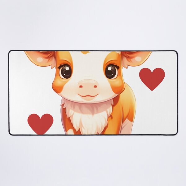 Vista previa del artículo con la obra «Vacas Kawaii», diseñado y vendido por ImaginVibes.