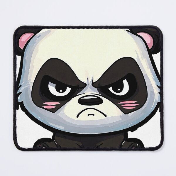 Item preview, Furious Furball: Unleashing Angry Panda Sticker Mayhem! designed and sold by Drew-Cam.