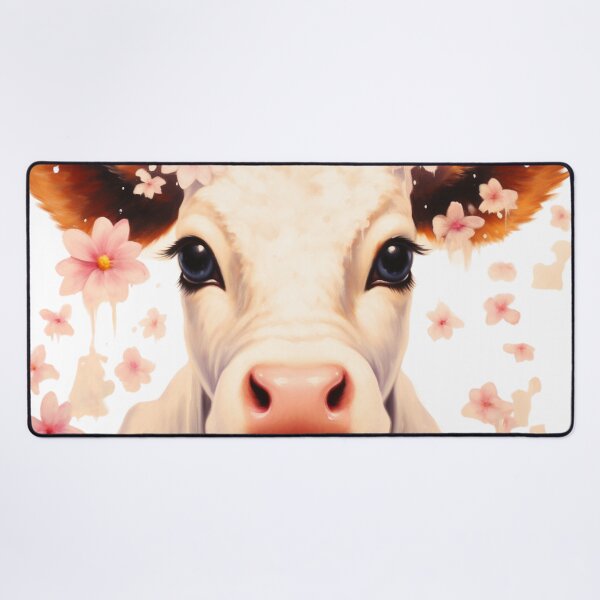 Vista previa del artículo con la obra «Vacas Kawaii», diseñado y vendido por ImaginVibes.