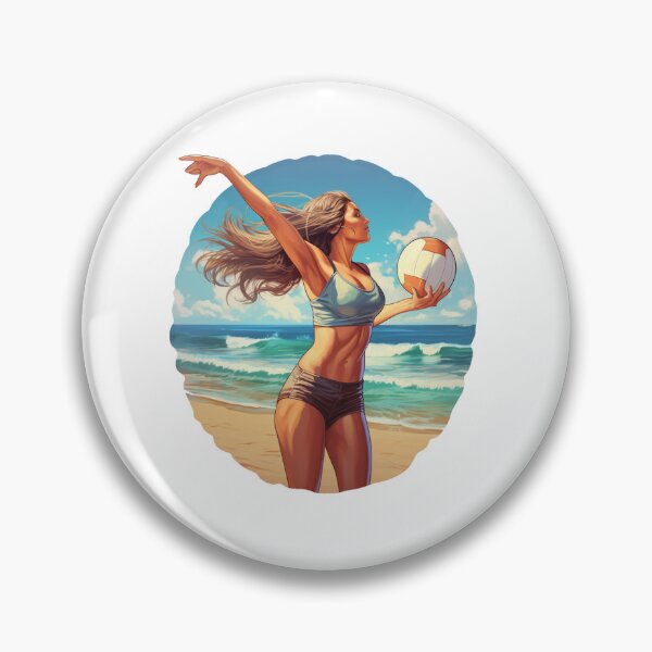 Item preview, Beautiful beach volleyball player designed and sold by SmileshareShop.