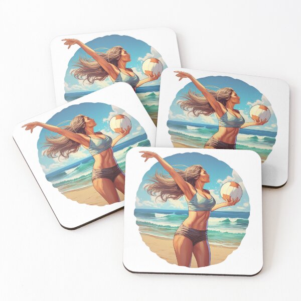 Item preview, Beautiful beach volleyball player designed and sold by SmileshareShop.