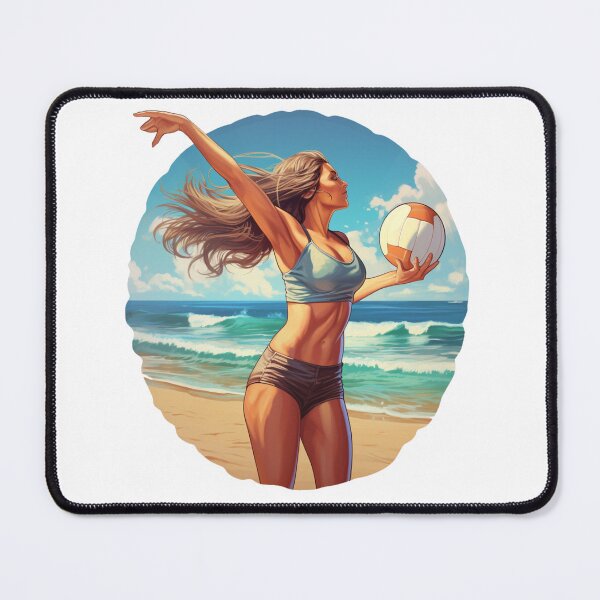 Item preview, Beautiful beach volleyball player designed and sold by SmileshareShop.