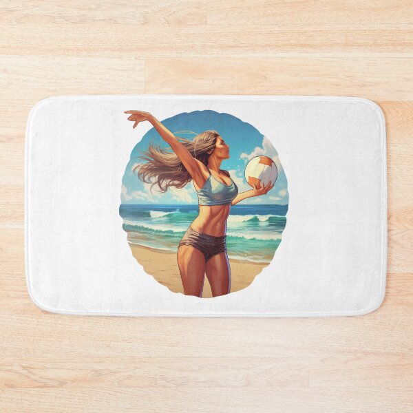 Item preview, Beautiful beach volleyball player designed and sold by SmileshareShop.