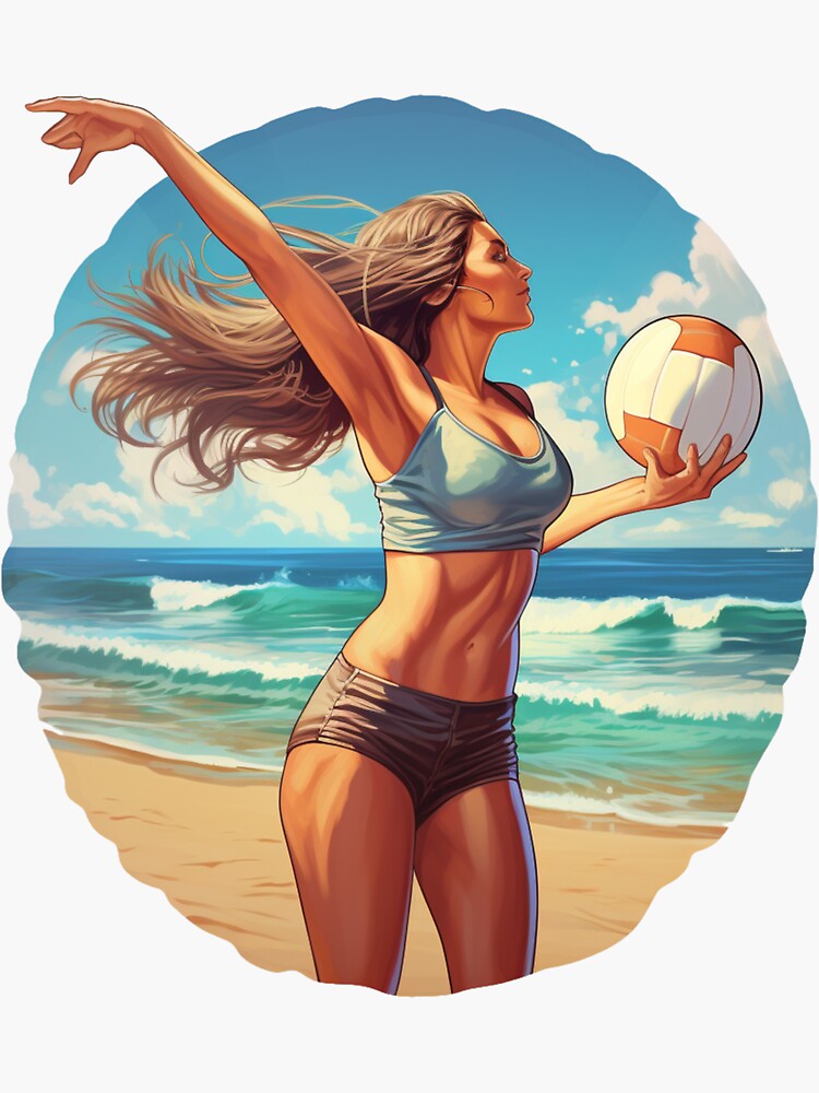 Volley Top in Sunset Palms, Bikini