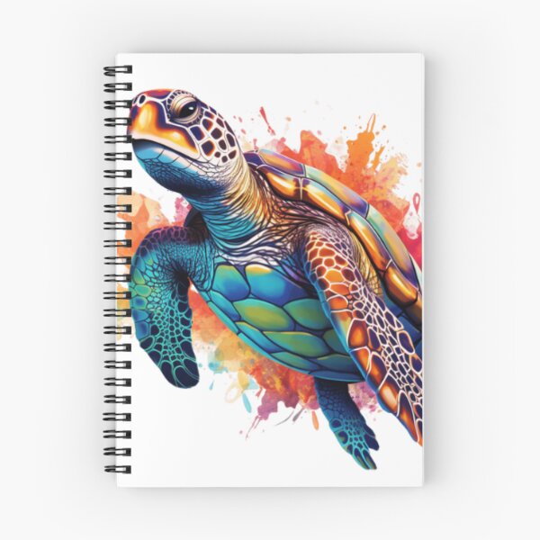 Item preview,  Vibrant color sea turtle digital print in a variety of mediums designed and sold by dcrc.