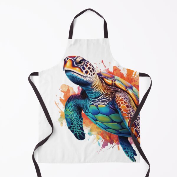 Item preview,  Vibrant color sea turtle digital print in a variety of mediums designed and sold by dcrc.