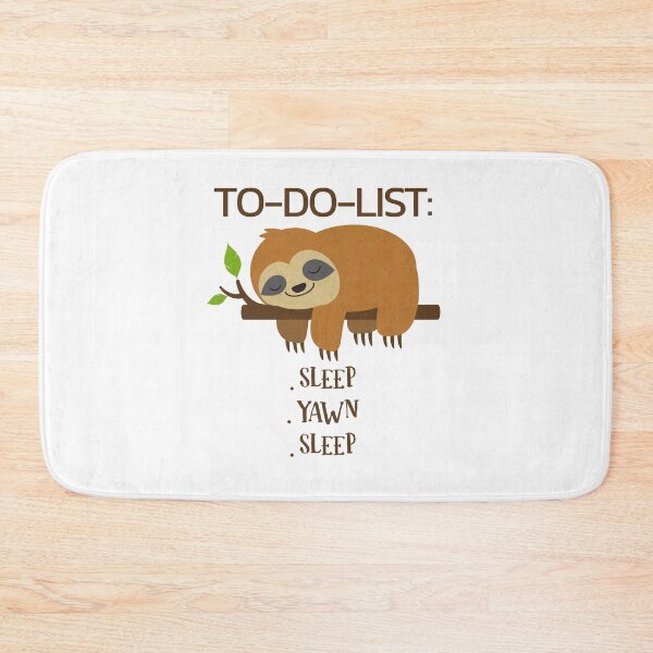 Item preview, A Sloth's To Do List - Sleep, Yawn and Go To Sleep - Comic Art Pop designed and sold by pixdesigns.