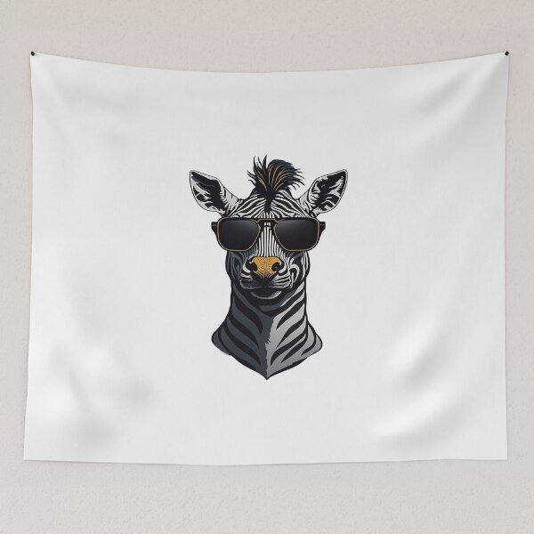 Item preview, zebra wearing sunglasses designed and sold by D4-Brand.
