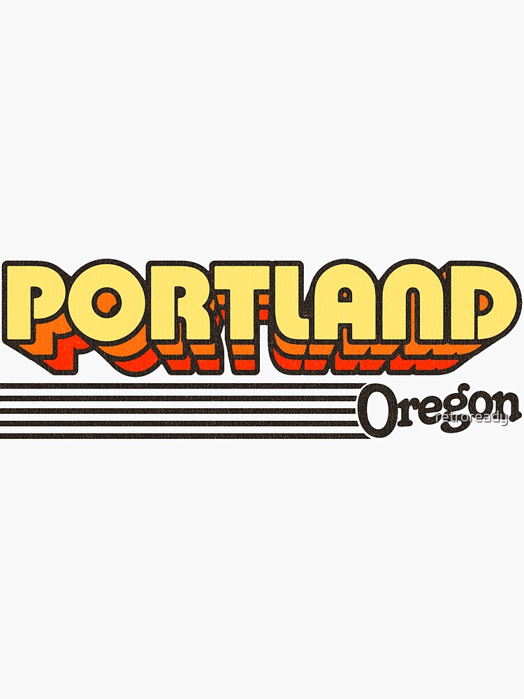 Portland, Oregon | Retro Stripes by retroready