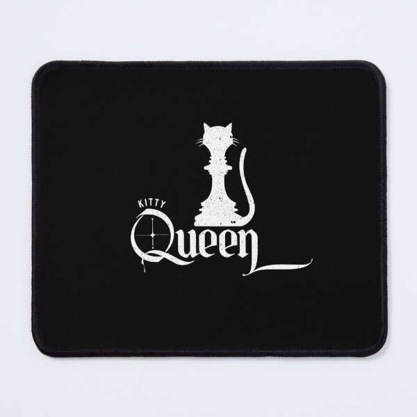 Item preview, chess, queen piece combined with kitty, cat lovers, chess lovers, cats and chess, designed and sold by SleeplessLady.