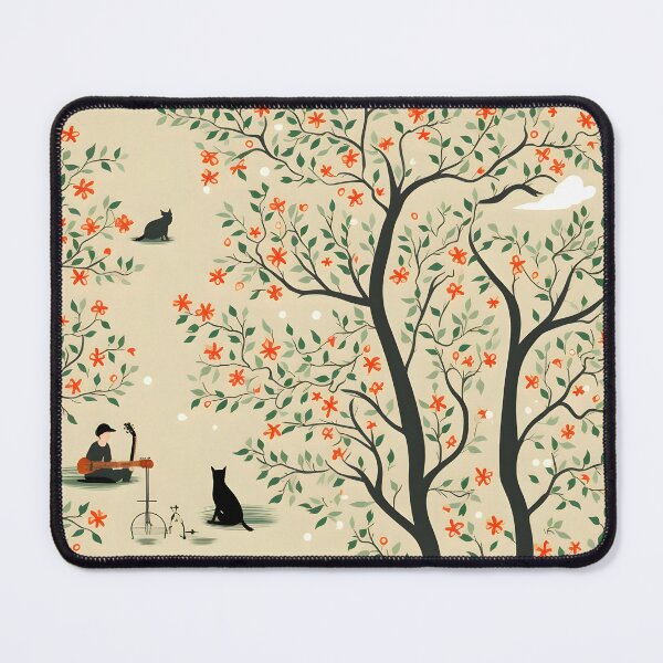 Item preview, County Hook’s Apple Cider Season—A Black Cat and I underneath the Apple Tree. Fall Design, Seamless Pattern designed and sold by ignasirus.
