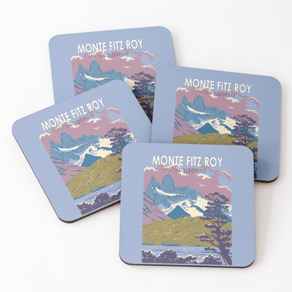 Item preview, Monte Fitz Roy Patagonia Travel Art Vintage designed and sold by KrisSidDesigns.