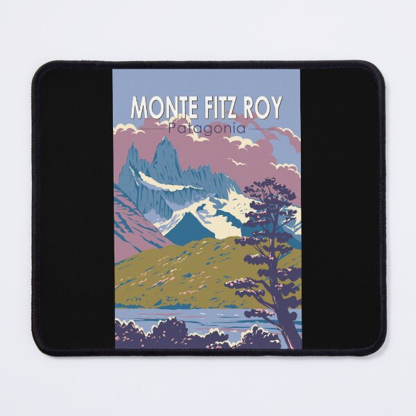Item preview, Monte Fitz Roy Patagonia Travel Art Vintage designed and sold by KrisSidDesigns.
