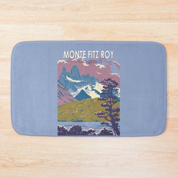 Item preview, Monte Fitz Roy Patagonia Travel Art Vintage designed and sold by KrisSidDesigns.