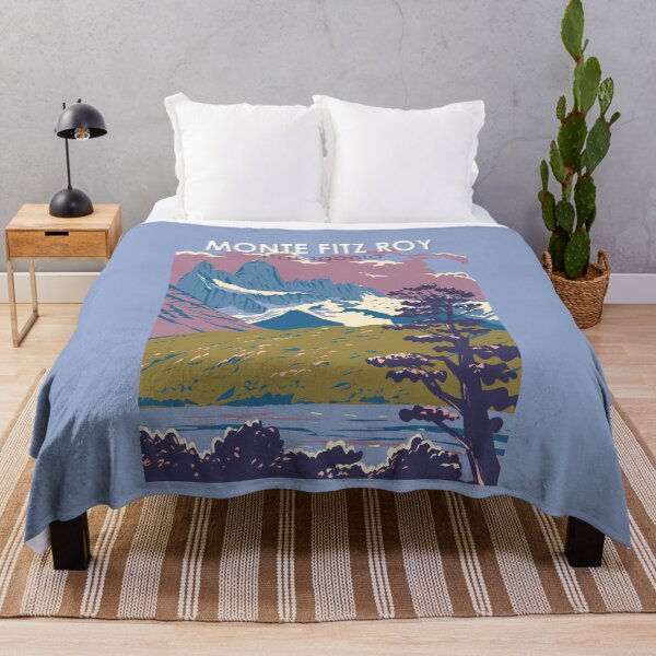 Item preview, Monte Fitz Roy Patagonia Travel Art Vintage designed and sold by KrisSidDesigns.