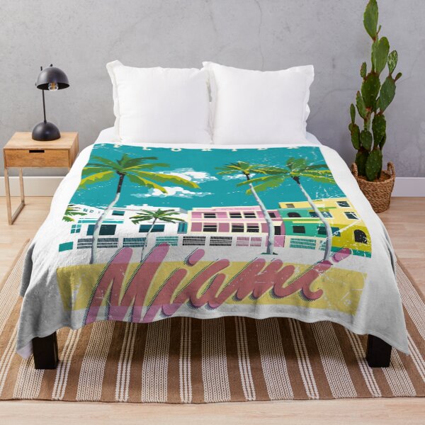 Item preview, Miami Florida Summer Beach Vintage Poster designed and sold by etraveler.