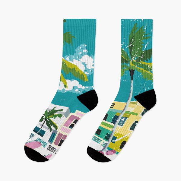 Item preview, Miami Florida Summer Beach Vintage Poster designed and sold by etraveler.
