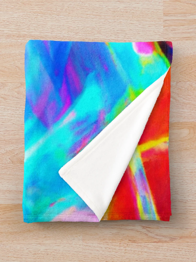 Thumbnail 3 of 6, Throw Blanket, Colorful Pattern Magic designed and sold by Health And Fitness Posts e-Store.