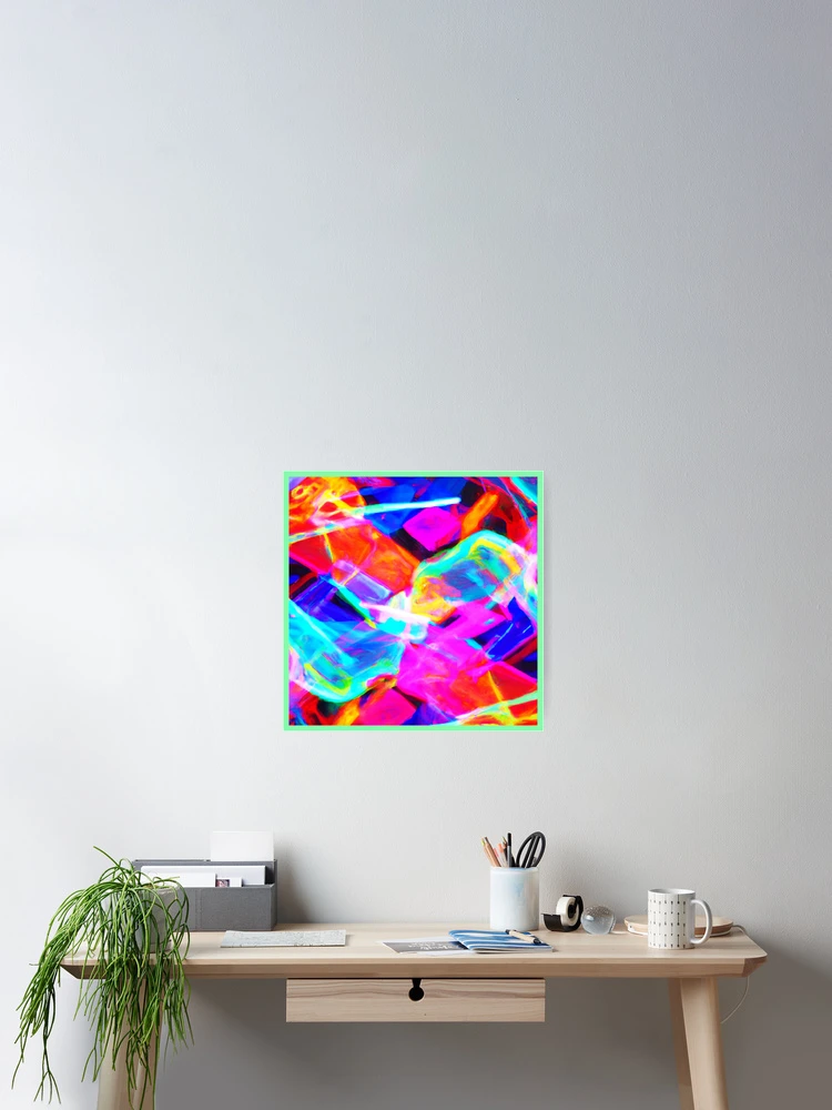 Thumbnail 2 of 3, Poster, Colorful Pattern Magic designed and sold by Health And Fitness Posts e-Store.