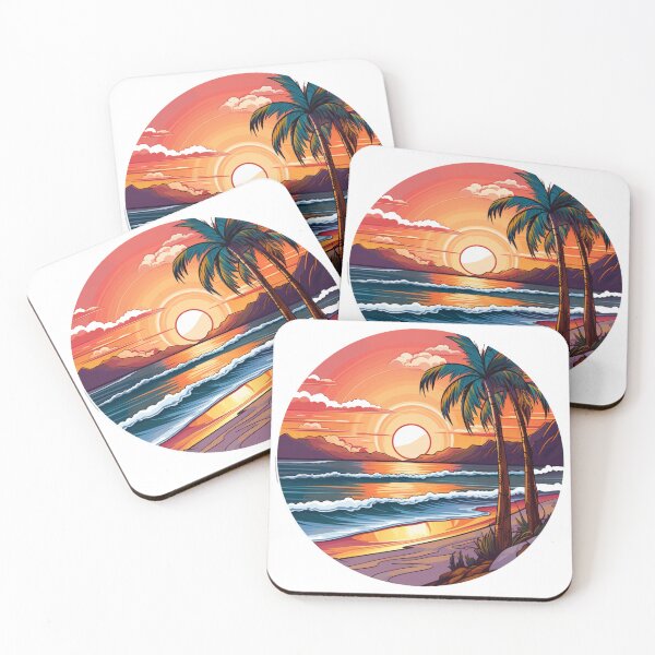 Item preview, Beautiful beach summer sunset designed and sold by SmileshareShop.
