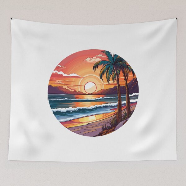 Item preview, Beautiful beach summer sunset designed and sold by SmileshareShop.