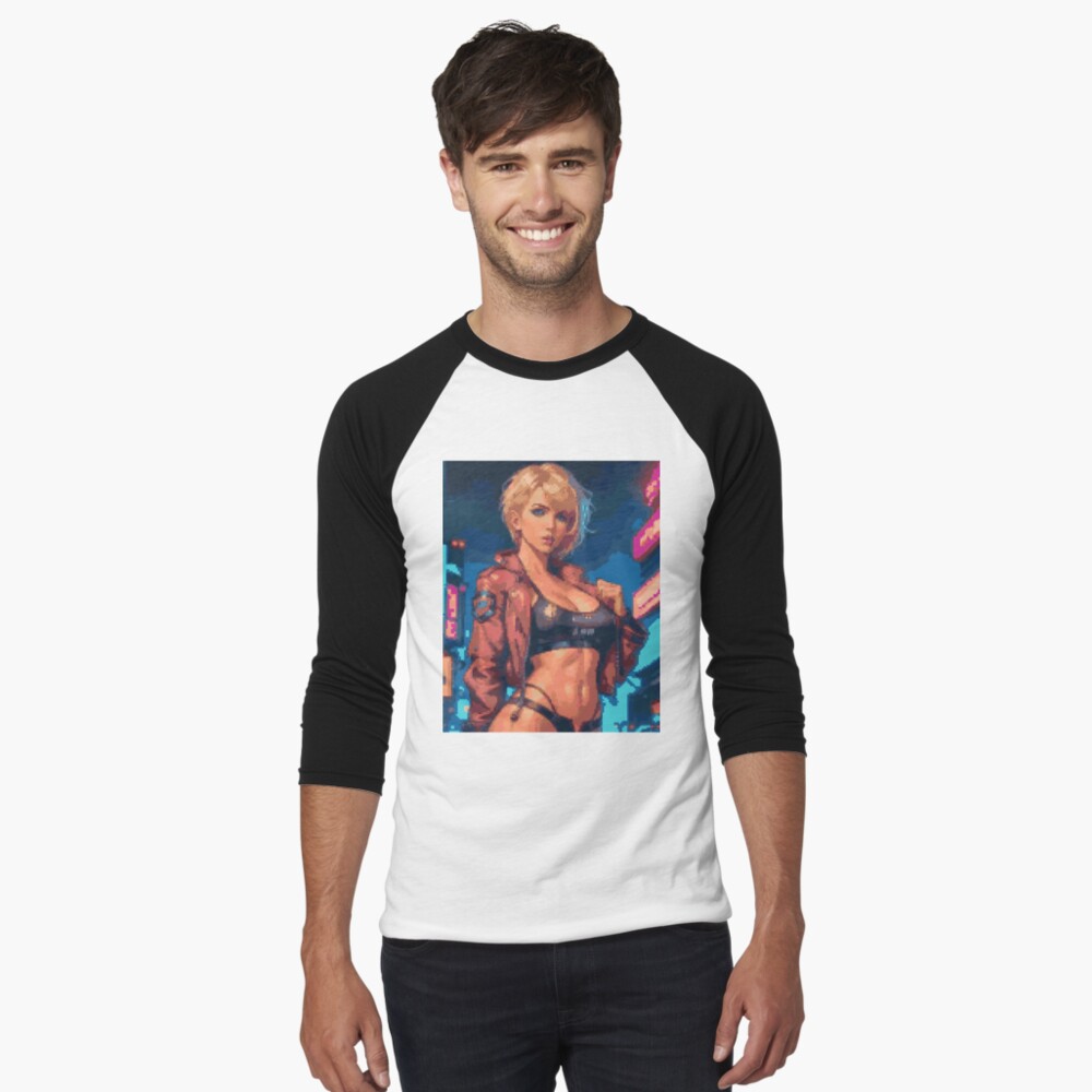Item preview, Baseball ¾ Sleeve T-Shirt designed and sold by 8bitglam.