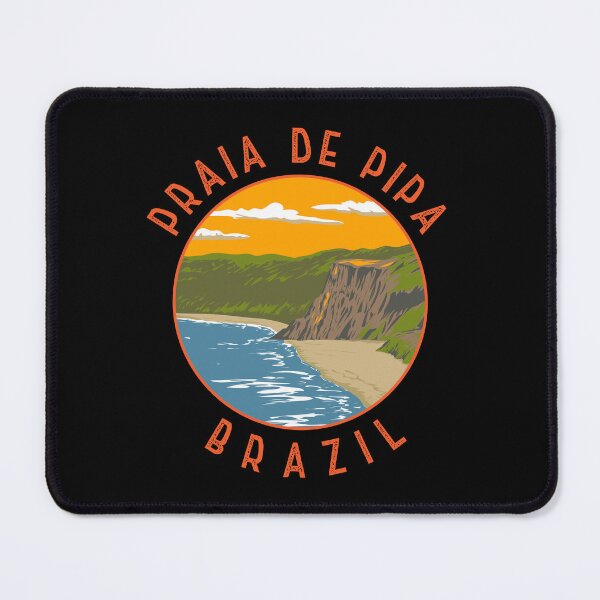 Item preview, Pipa Beach Brazil Retro Distressed Circle designed and sold by KrisSidDesigns.