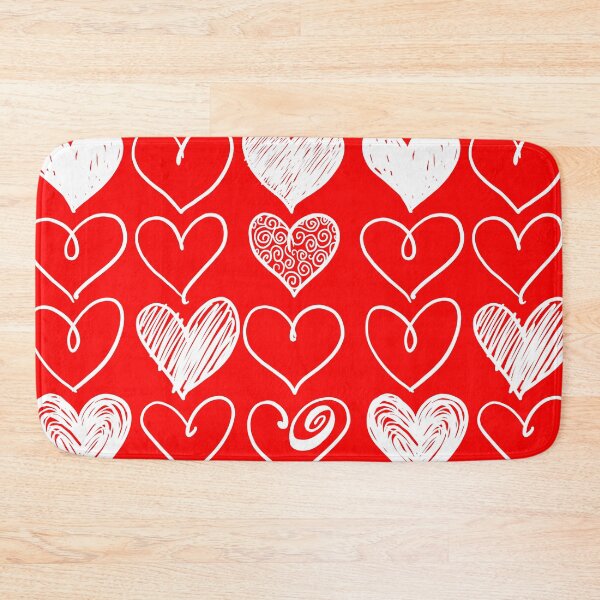 Item preview, doodle hearts Valentines day hearts for women, unique one of a kind designed and sold by SleeplessLady.