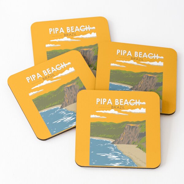 Item preview, Pipa Beach Brazil Travel Art Vintage designed and sold by KrisSidDesigns.